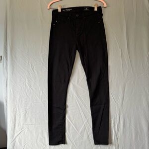 Adriano Goldschmied Womens Black Farrah Ankle Seamless High Rise Skinny Size 25R